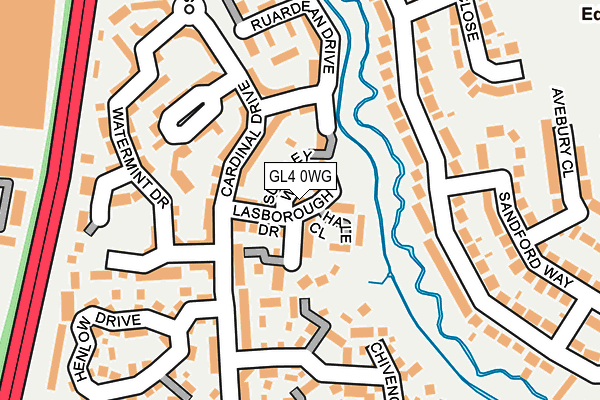 GL4 0WG map - OS OpenMap – Local (Ordnance Survey)