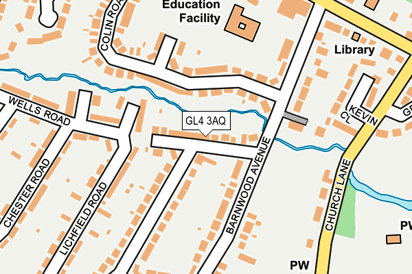 GL4 3AQ map - OS OpenMap – Local (Ordnance Survey)