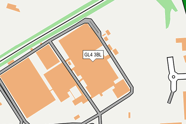 GL4 3BL map - OS OpenMap – Local (Ordnance Survey)