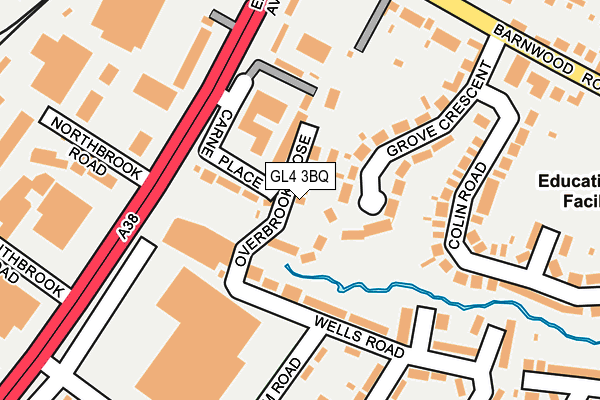 GL4 3BQ map - OS OpenMap – Local (Ordnance Survey)