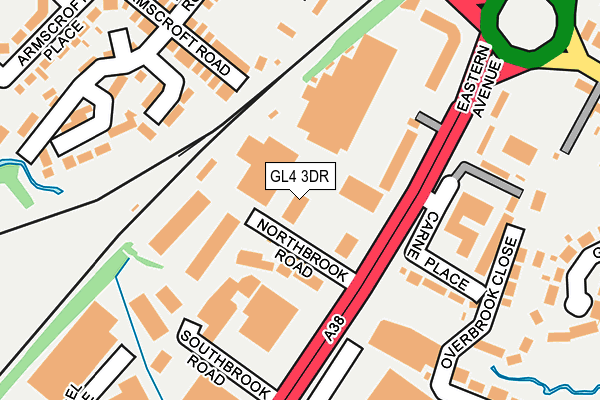 GL4 3DR map - OS OpenMap – Local (Ordnance Survey)