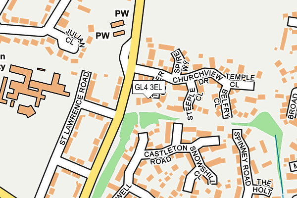 GL4 3EL map - OS OpenMap – Local (Ordnance Survey)