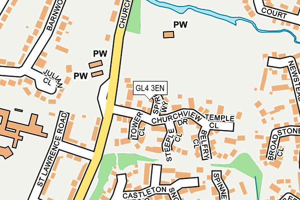 GL4 3EN map - OS OpenMap – Local (Ordnance Survey)