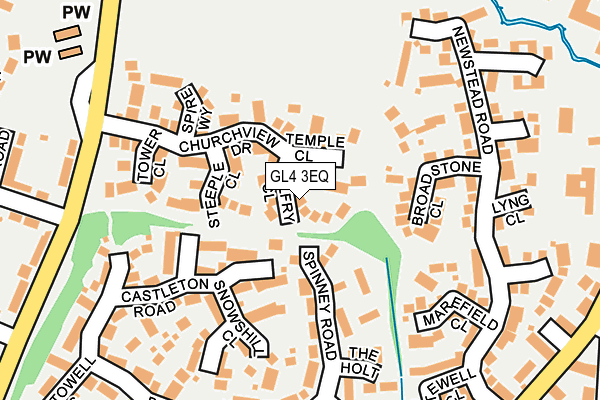 GL4 3EQ map - OS OpenMap – Local (Ordnance Survey)