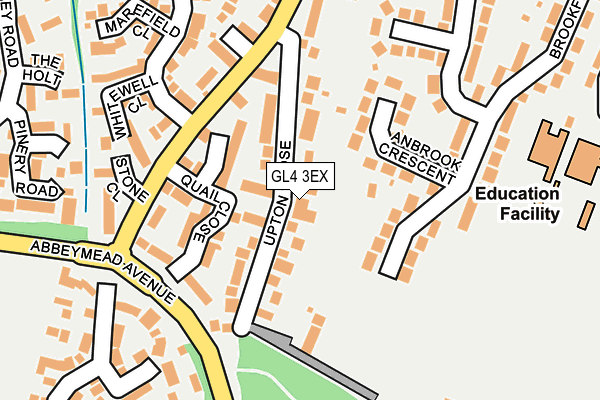 GL4 3EX map - OS OpenMap – Local (Ordnance Survey)