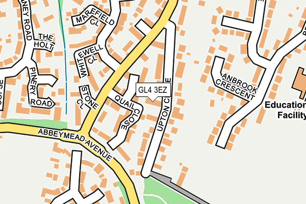 GL4 3EZ map - OS OpenMap – Local (Ordnance Survey)