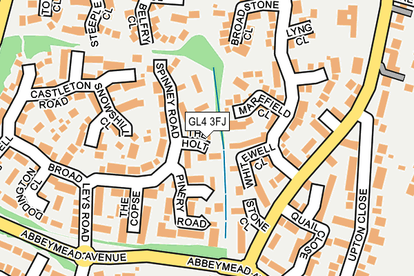 GL4 3FJ map - OS OpenMap – Local (Ordnance Survey)