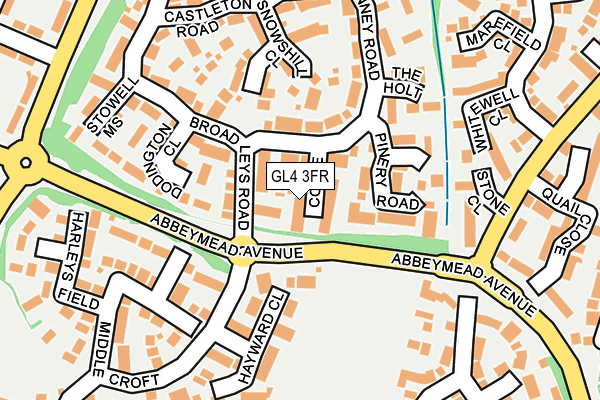 GL4 3FR map - OS OpenMap – Local (Ordnance Survey)