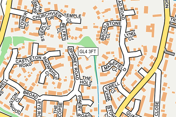 GL4 3FT map - OS OpenMap – Local (Ordnance Survey)