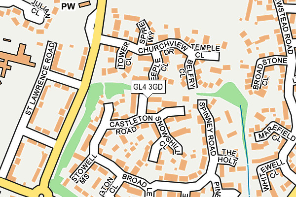 GL4 3GD map - OS OpenMap – Local (Ordnance Survey)