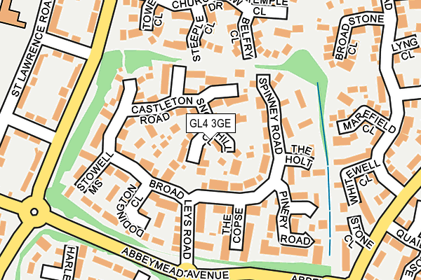 GL4 3GE map - OS OpenMap – Local (Ordnance Survey)