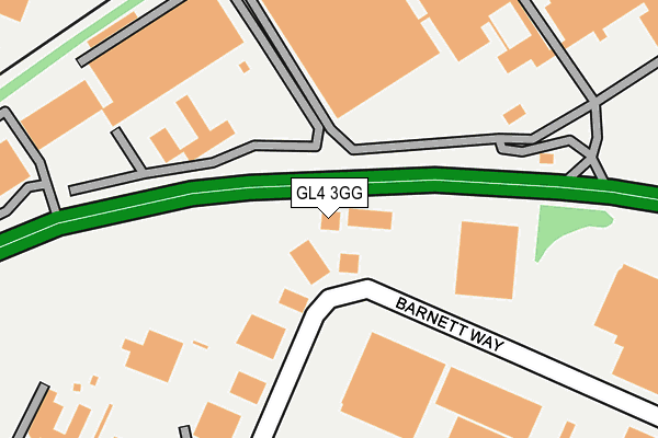 GL4 3GG map - OS OpenMap – Local (Ordnance Survey)