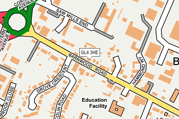 GL4 3HE map - OS OpenMap – Local (Ordnance Survey)