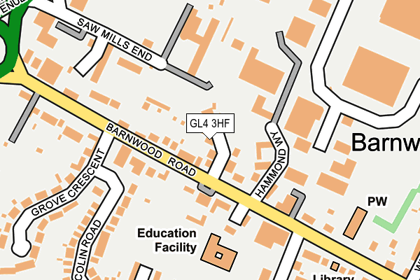 GL4 3HF map - OS OpenMap – Local (Ordnance Survey)