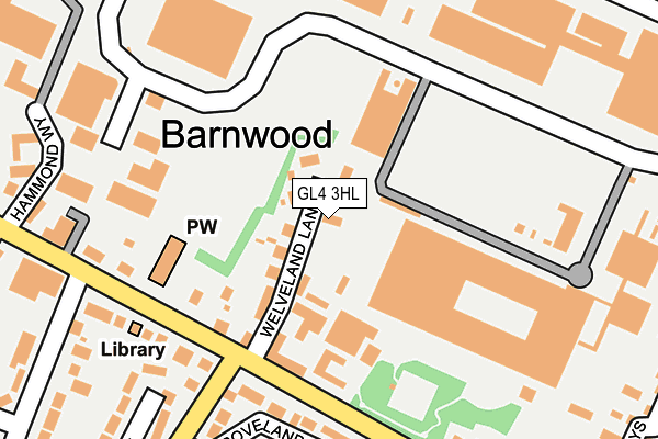 GL4 3HL map - OS OpenMap – Local (Ordnance Survey)