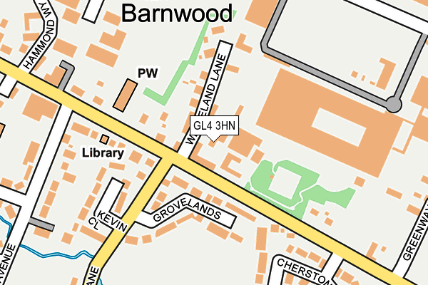 GL4 3HN map - OS OpenMap – Local (Ordnance Survey)