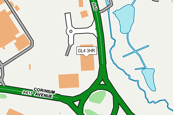 GL4 3HR map - OS OpenMap – Local (Ordnance Survey)