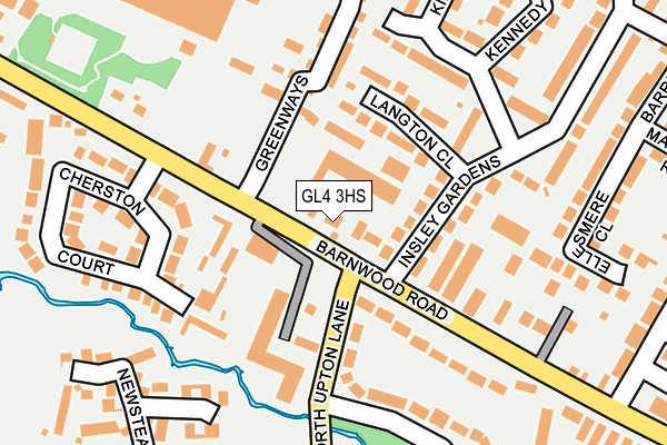 GL4 3HS map - OS OpenMap – Local (Ordnance Survey)