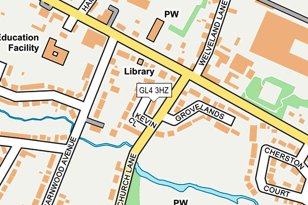 GL4 3HZ map - OS OpenMap – Local (Ordnance Survey)