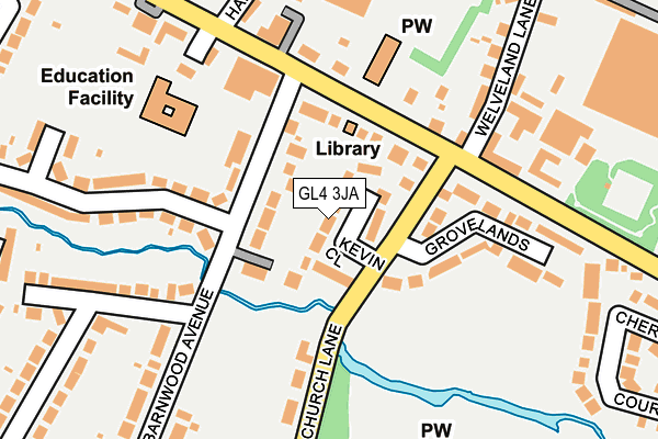 GL4 3JA map - OS OpenMap – Local (Ordnance Survey)