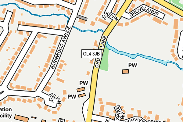 GL4 3JB map - OS OpenMap – Local (Ordnance Survey)