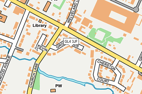 GL4 3JF map - OS OpenMap – Local (Ordnance Survey)