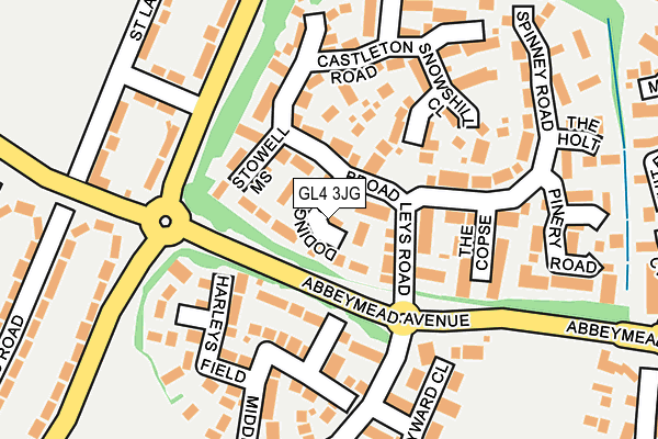 GL4 3JG map - OS OpenMap – Local (Ordnance Survey)