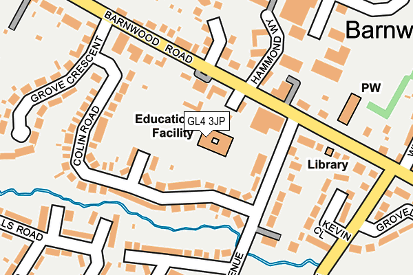 GL4 3JP map - OS OpenMap – Local (Ordnance Survey)