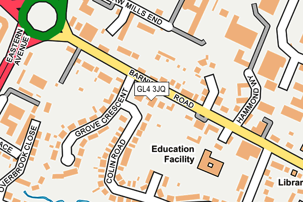 GL4 3JQ map - OS OpenMap – Local (Ordnance Survey)