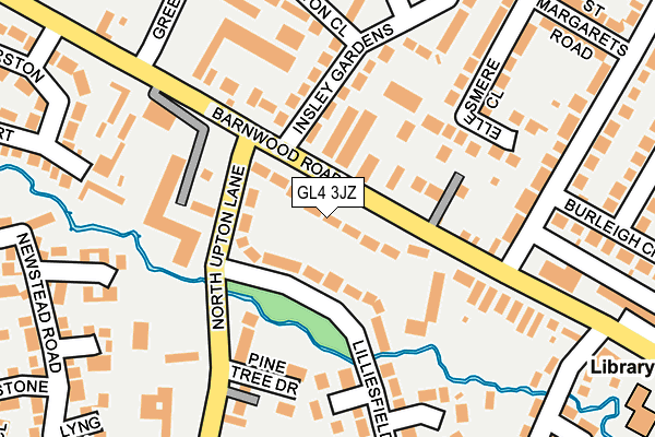 GL4 3JZ map - OS OpenMap – Local (Ordnance Survey)