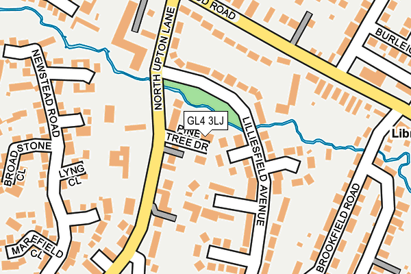 GL4 3LJ map - OS OpenMap – Local (Ordnance Survey)
