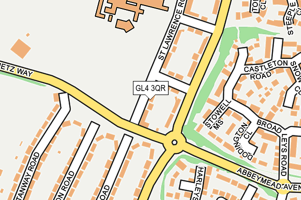 GL4 3QR map - OS OpenMap – Local (Ordnance Survey)