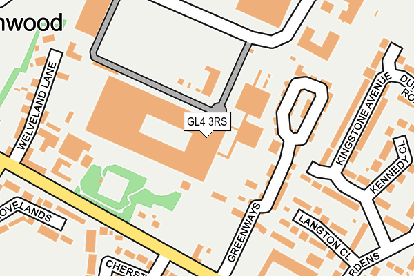 GL4 3RS map - OS OpenMap – Local (Ordnance Survey)