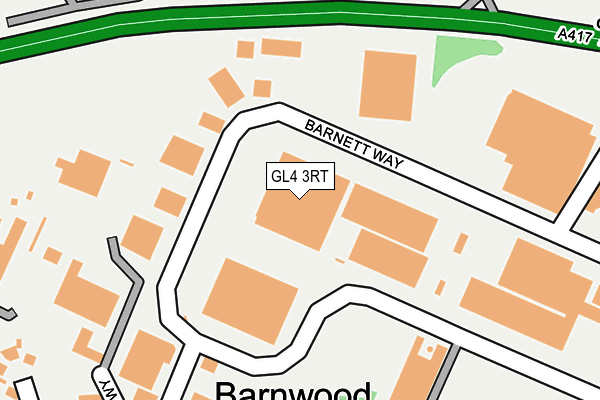 GL4 3RT map - OS OpenMap – Local (Ordnance Survey)