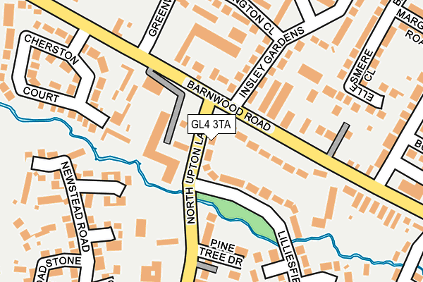 GL4 3TA map - OS OpenMap – Local (Ordnance Survey)