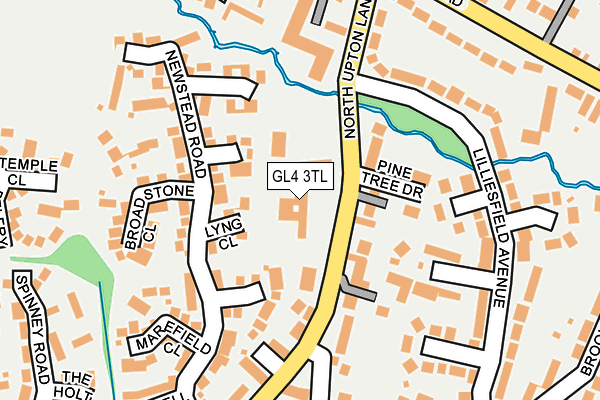 GL4 3TL map - OS OpenMap – Local (Ordnance Survey)
