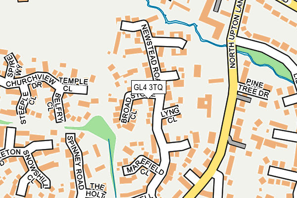 GL4 3TQ map - OS OpenMap – Local (Ordnance Survey)