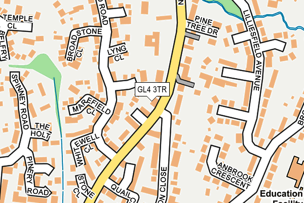 GL4 3TR map - OS OpenMap – Local (Ordnance Survey)