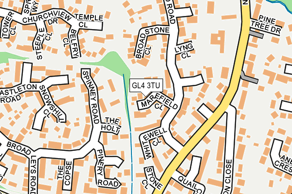 GL4 3TU map - OS OpenMap – Local (Ordnance Survey)