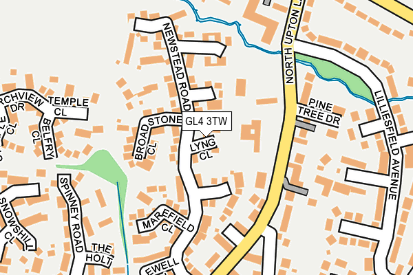 GL4 3TW map - OS OpenMap – Local (Ordnance Survey)