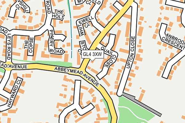 GL4 3XW map - OS OpenMap – Local (Ordnance Survey)