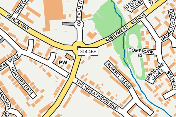 GL4 4BH map - OS OpenMap – Local (Ordnance Survey)