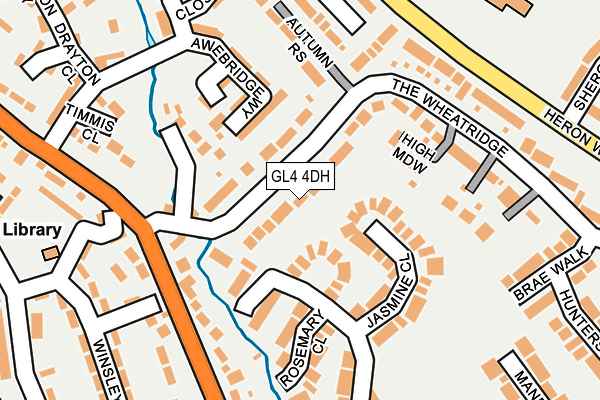 GL4 4DH map - OS OpenMap – Local (Ordnance Survey)