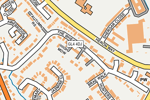 GL4 4DJ map - OS OpenMap – Local (Ordnance Survey)