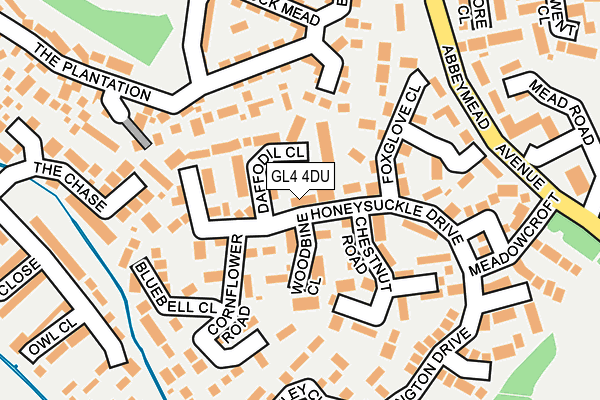 GL4 4DU map - OS OpenMap – Local (Ordnance Survey)