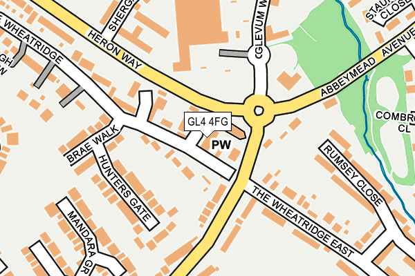 GL4 4FG map - OS OpenMap – Local (Ordnance Survey)