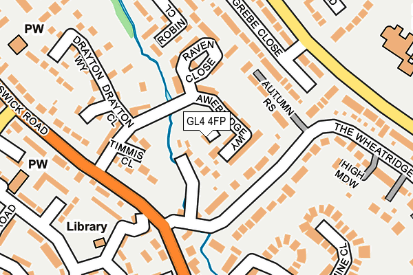 GL4 4FP map - OS OpenMap – Local (Ordnance Survey)