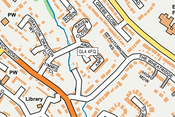 GL4 4FQ map - OS OpenMap – Local (Ordnance Survey)