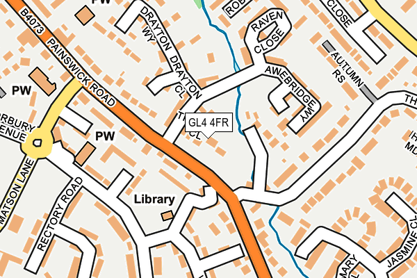 GL4 4FR map - OS OpenMap – Local (Ordnance Survey)