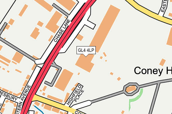 GL4 4LP map - OS OpenMap – Local (Ordnance Survey)